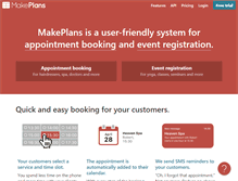 Tablet Screenshot of makeplans.net